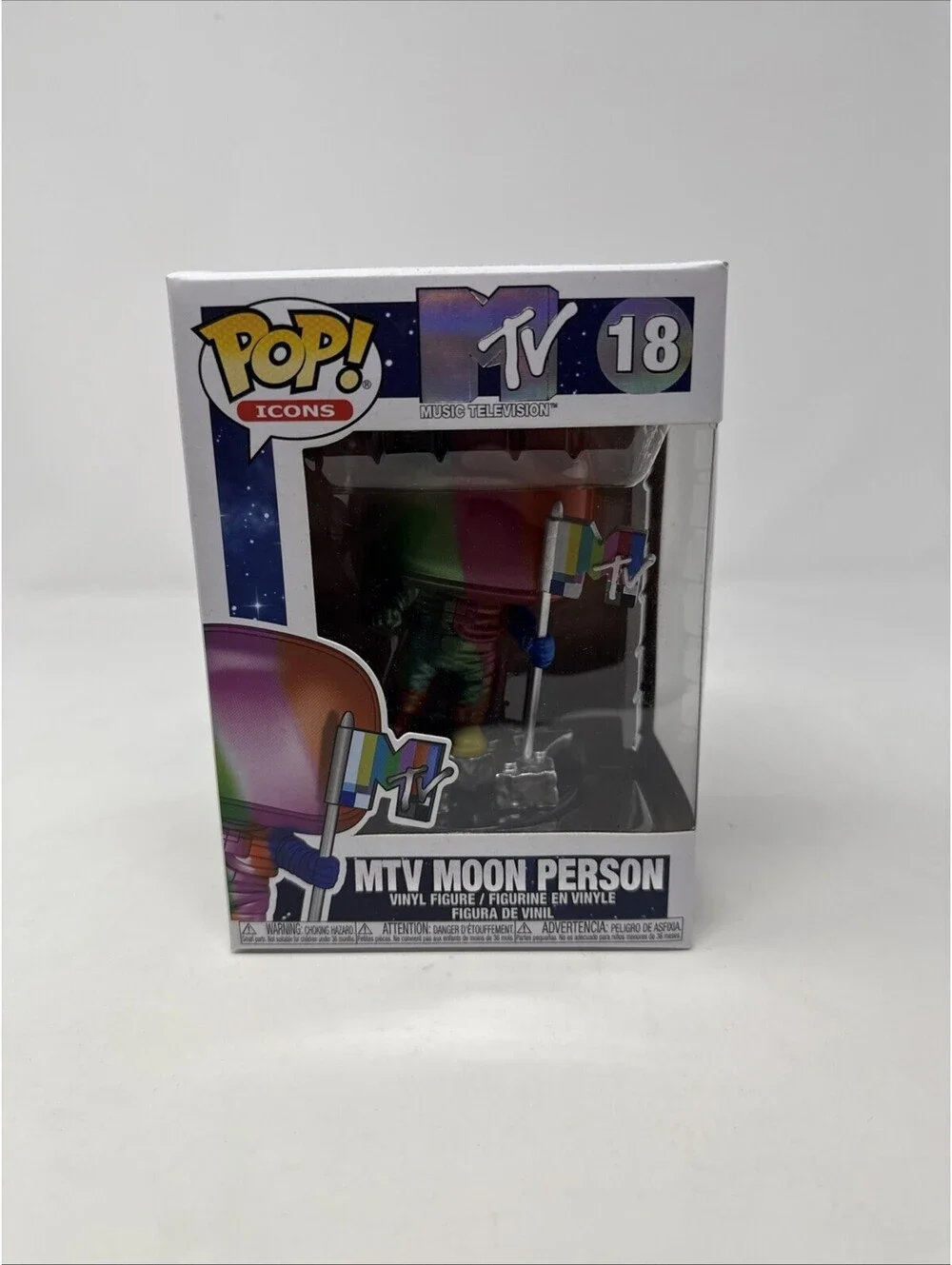 MTV Moon Person #18 Funko Pop! Classic Icon Silver Vinyl Figure